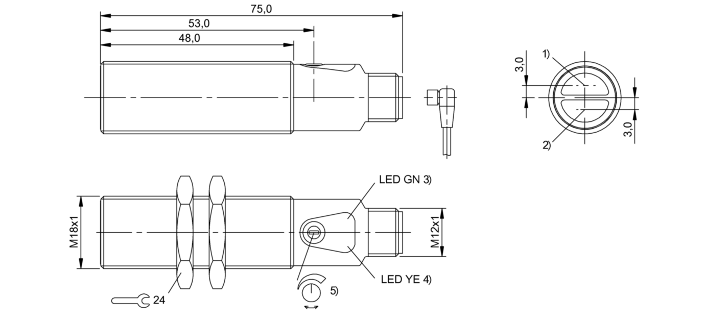 Оптический датчик Balluff BOS 18M-NA-PR20-S4