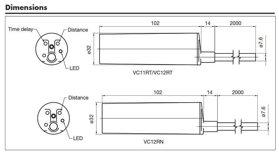 Емкостный датчик Carlo Gavazzi VC11RTM2410M