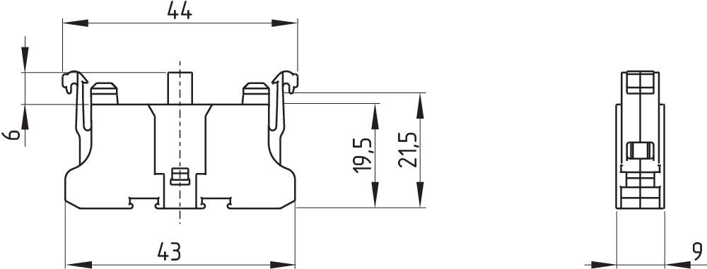 Блок контактов Schmersal RF10.1