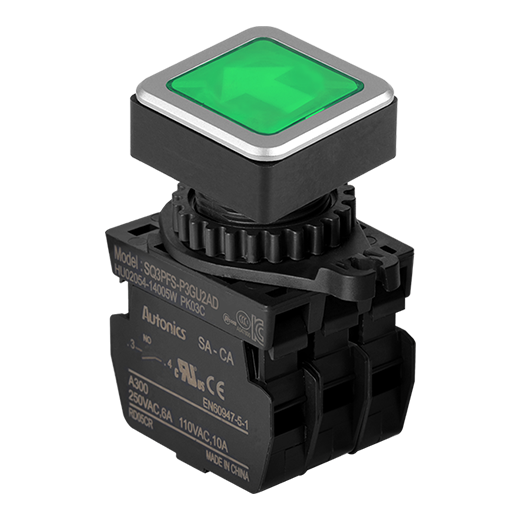 Кнопочный выключатель Autonics SQ3PFS-P3GU2ADM