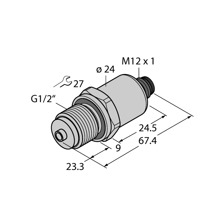 Датчик давления TURCK PT1R-1008-U1-H1143/X