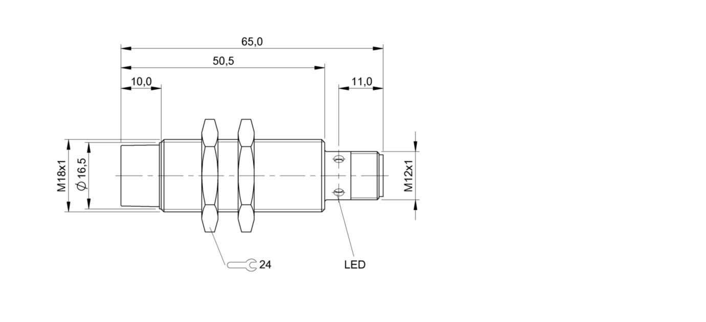 Индуктивный датчик расстояния Balluff BAW M18MG-UAC80F-S04G