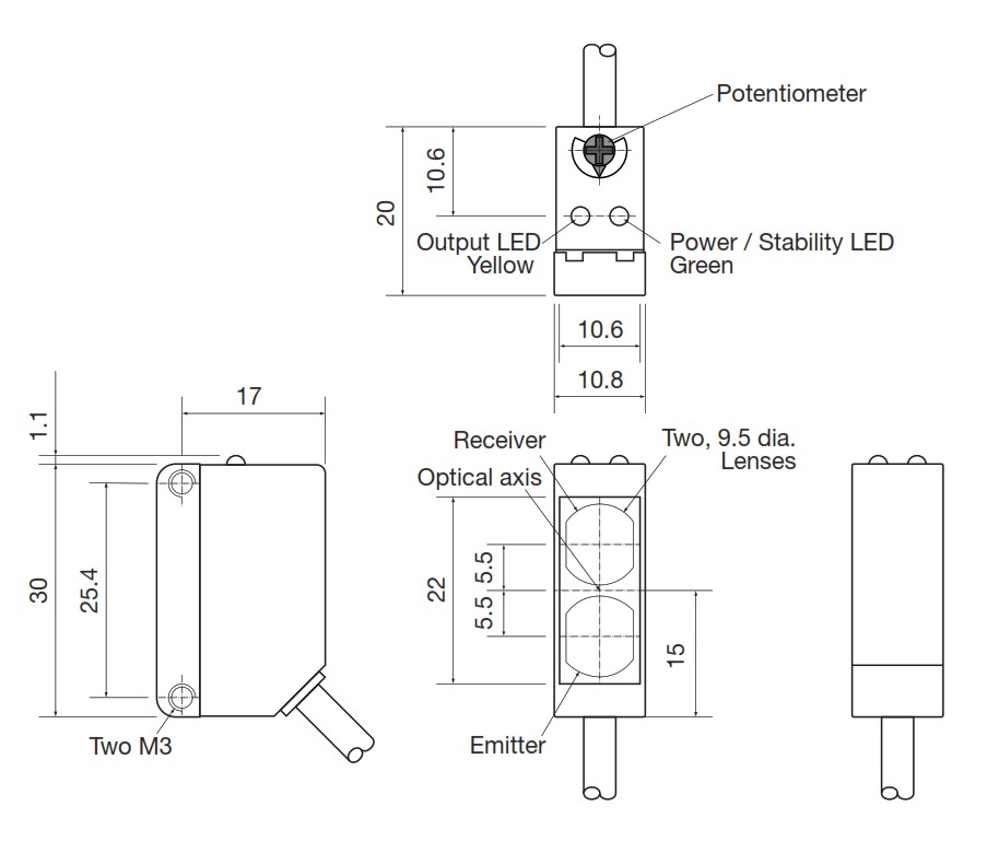 Оптический датчик Carlo Gavazzi PD30CTD10NASA