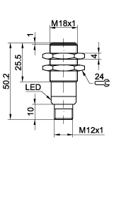 Ультразвуковой датчик Sensopart UT 18-270-A-IL4
