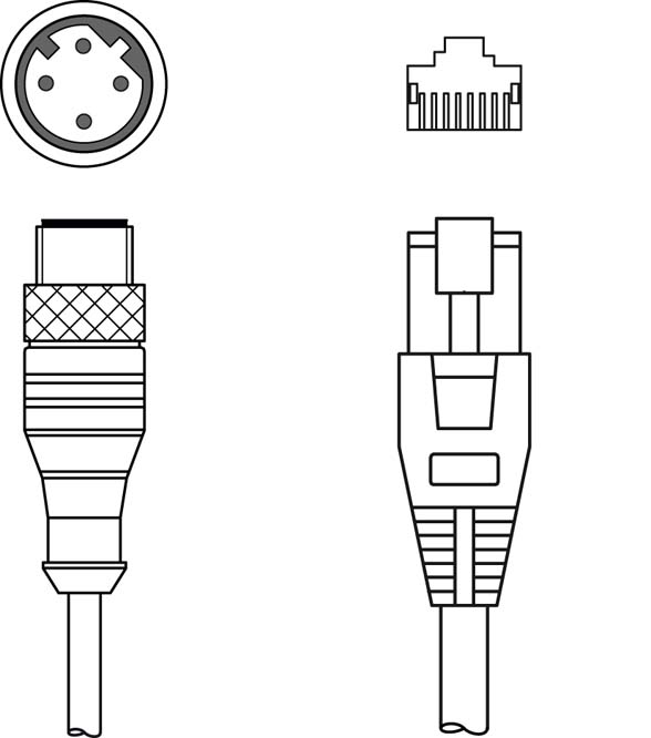 Соединительный кабель Leuze Electronic KSS ET-M12-4A-RJ45-A-P7-006