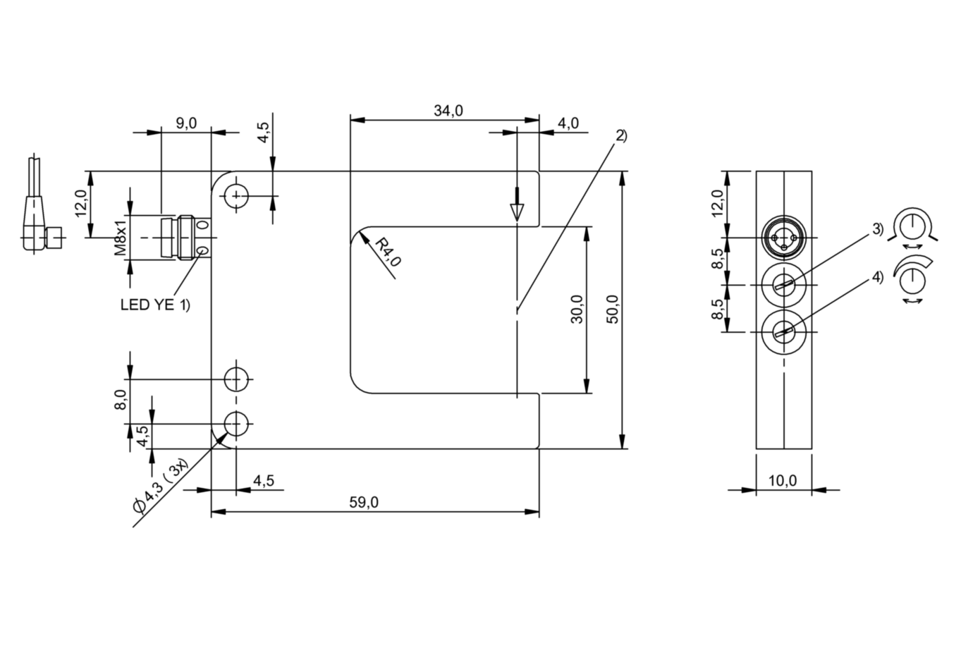 Щелевой датчик Balluff BGL 30A-002-S49