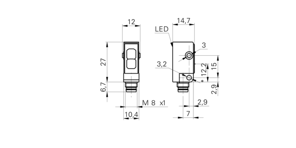 Оптический датчик Baumer FHDK 10G5121/S35A
