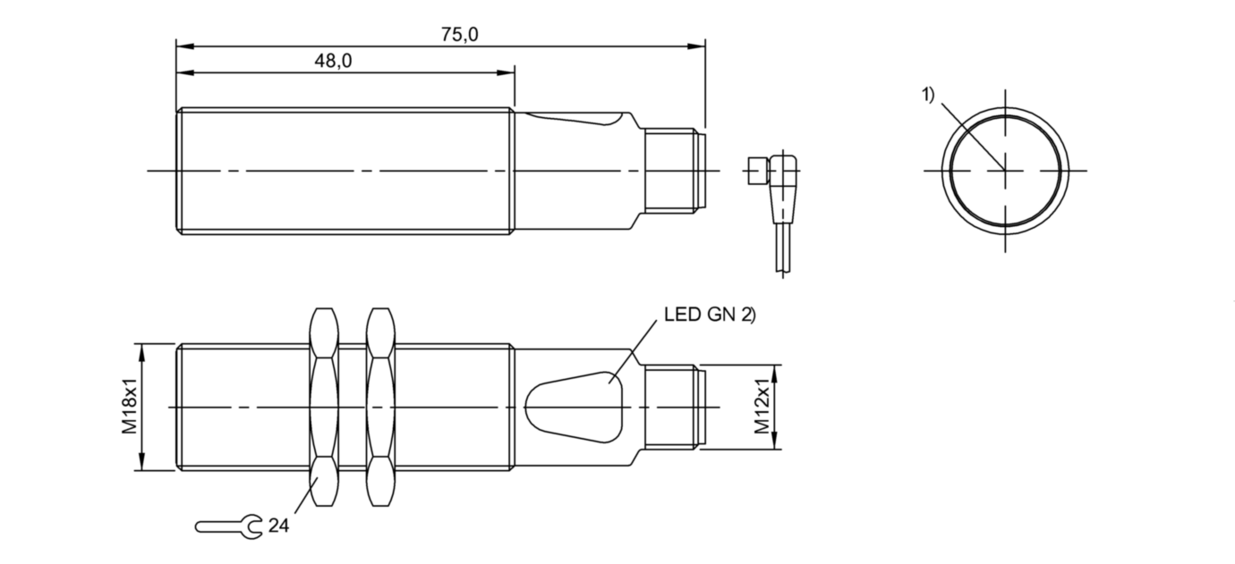 Оптический датчик Balluff BOS 18M-X-LS20-S4