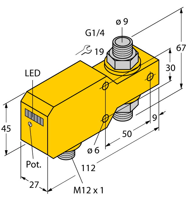 Датчик потока TURCK FCI-D10A4P-ARX-H1140