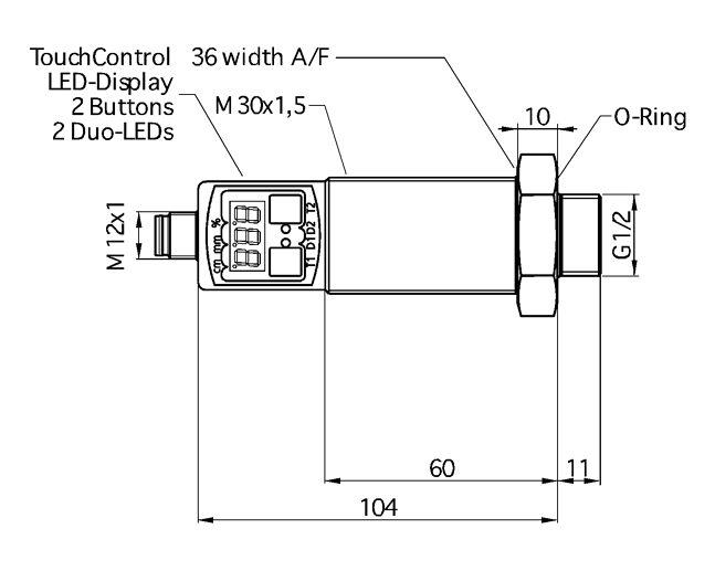 Ультразвуковой датчик Microsonic hps-25/TF/DD/TC/E/ NPT