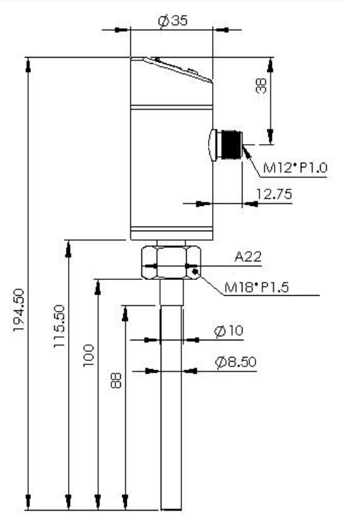 Датчик температуры EMA Electronics TA1006