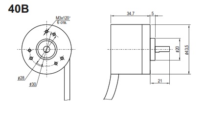 Инкрементальный энкодер INNOCONT EIP 40BO 6630V30-T2
