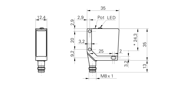 Оптический датчик Baumer FHDM 12P5001/S35A