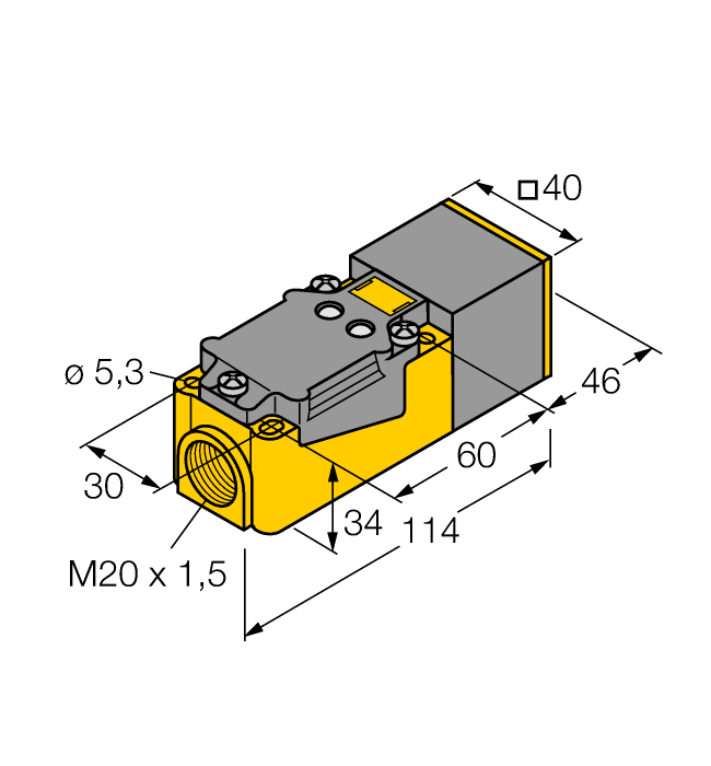 Индуктивный датчик TURCK NI20NF-CP40-VP4X2