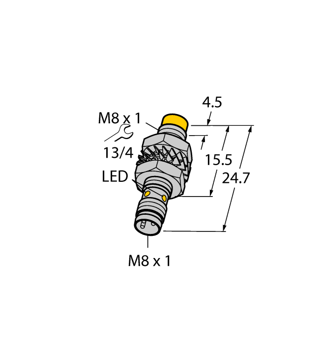 Индуктивный датчик TURCK NI5-M08KK-AP6X-V1131