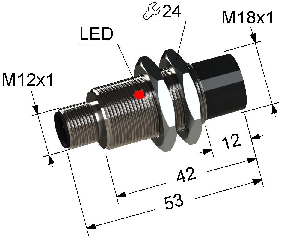 Индуктивный датчик Мега-К PS2-18M53-12N11-C4