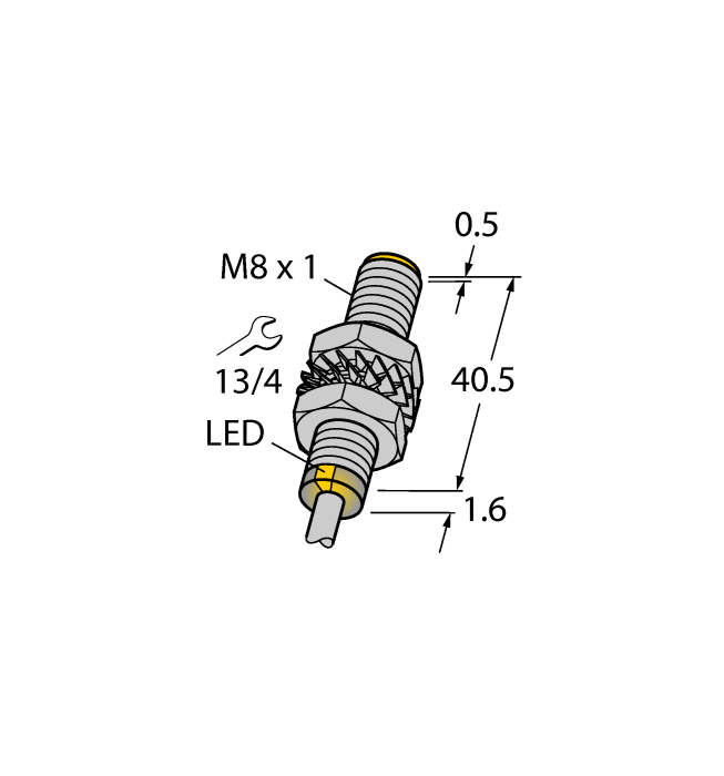Индуктивный датчик TURCK BI2-M08E-AP6X