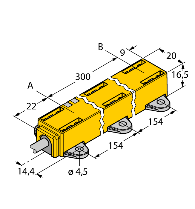 Датчик линейных перемещений TURCK LI300P1-Q17LM1-LIU5X2