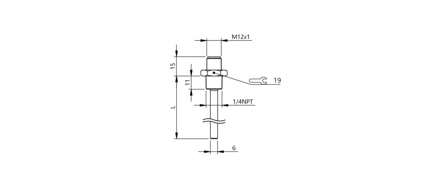 Датчик температуры Balluff BFT 6025-FC001-R02A0A-S4