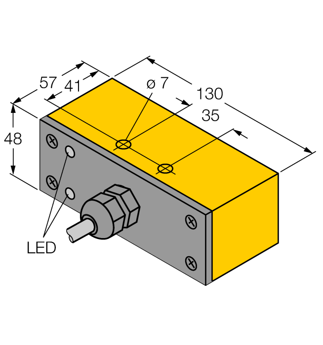 Индуктивный датчик TURCK NI30-Q130-VN4X2