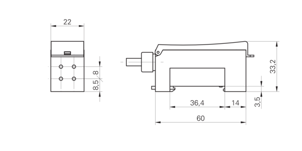 Усилитель для оптоволоконных датчиков Baumer FVDK 22P6101