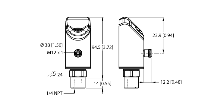 Датчик давления TURCK PS510-100-02-LI2UPN8-H1141