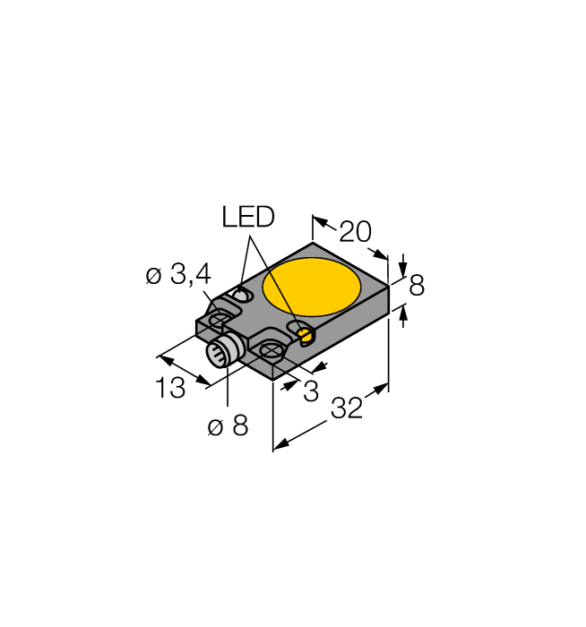 Емкостной датчик TURCK BC5-Q08-AP6X2-V1131/S250