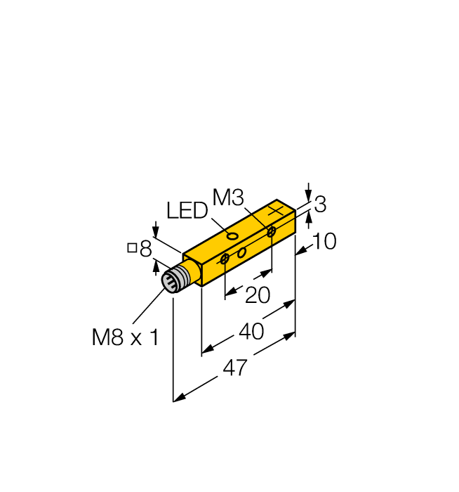 Индуктивный датчик TURCK NI4U-Q8SE-AP6X-V1131