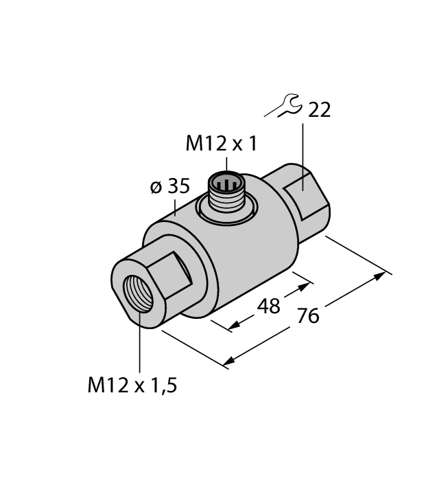 Датчик потока TURCK FCI-D03A4-NAEX-H1141/M12