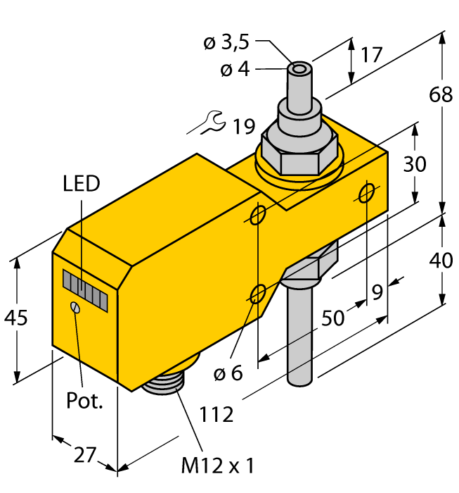 Датчик потока TURCK FCI-TCD04A4P-ARX-H1140