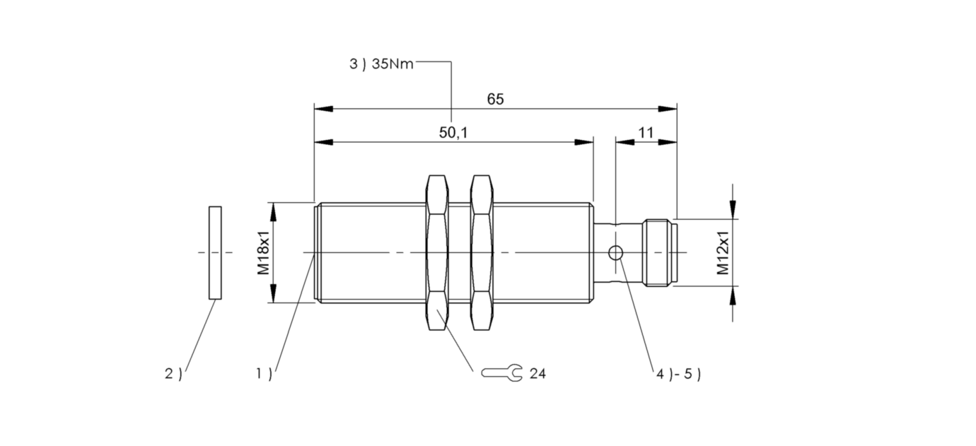RFID головка чтения/записи Balluff BIS M-404-045-401-07-S4