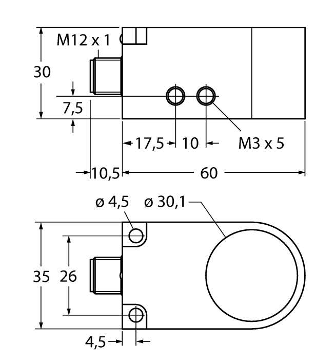 Кольцевой датчик TURCK BI30R-W30-DAN6X-H1141