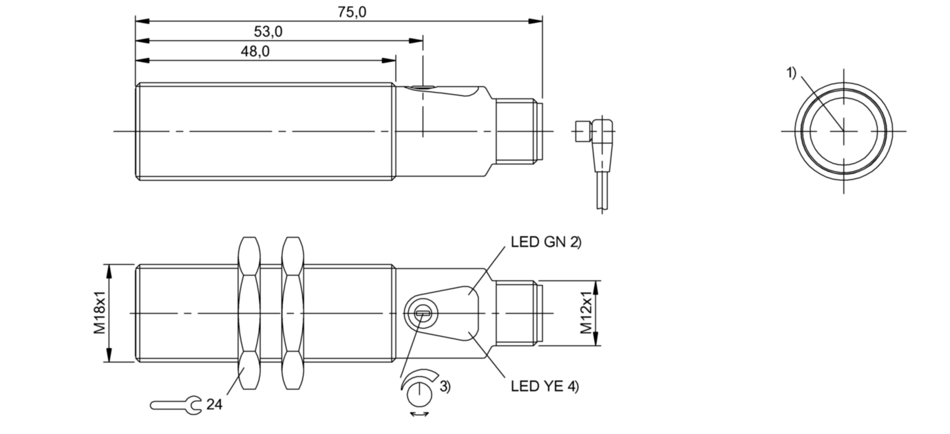 Оптический датчик Balluff BOS 18M-PA-RE21-S4S