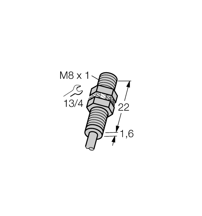 Индуктивный датчик TURCK BI1.5-EG08K-Y1