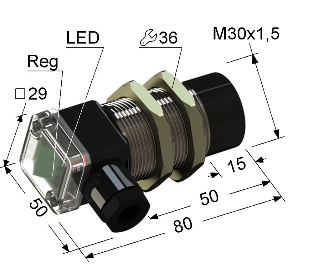 Емкостный датчик PS1-30M80-20N74-B