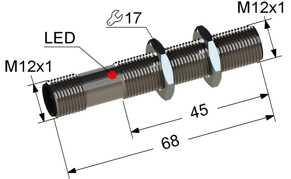 Индуктивный датчик Мега-К PS2-12M68-4B61-C4