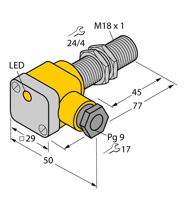 Индуктивный датчик TURCK BI5-G18SK-AP6X