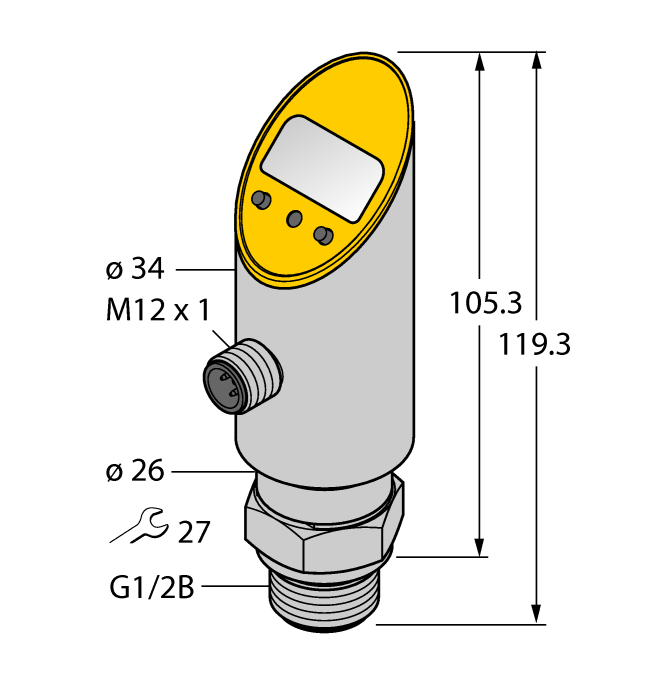 Датчик давления TURCK PS016V-609-LI2UPN8X-H1141
