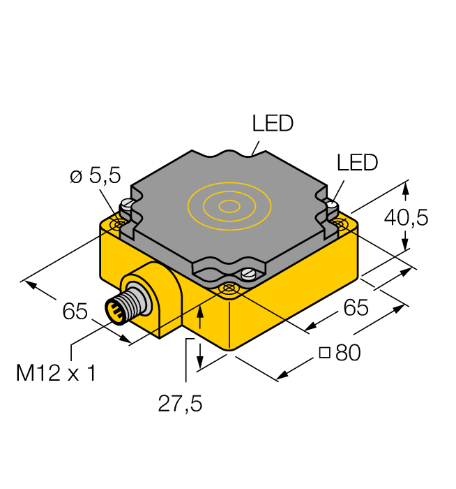 Индуктивный датчик TURCK NI75U-CP80-AP6X2-H1141