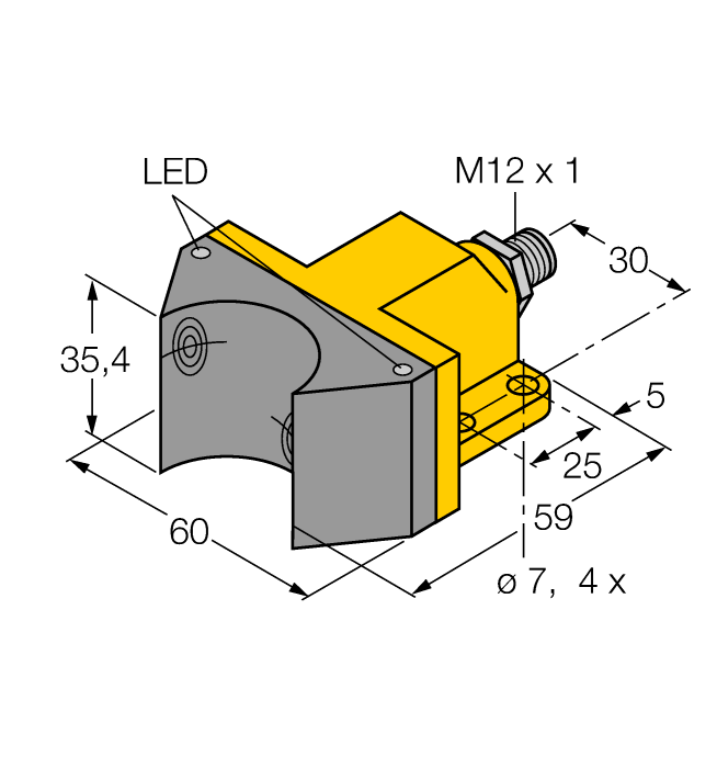 Индуктивный датчик TURCK NI4-DSU35-2AP4X2-H1141