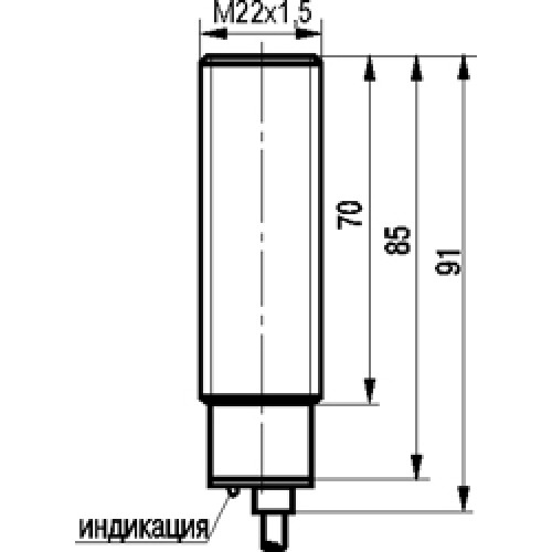 Индуктивный датчик ТЕКО ISB A62A8-11G-7-LZ