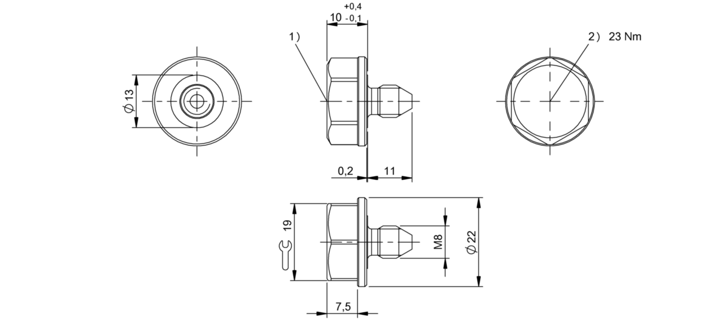 Транспондер RFID Balluff BIS M-143-02/A-M6-PK