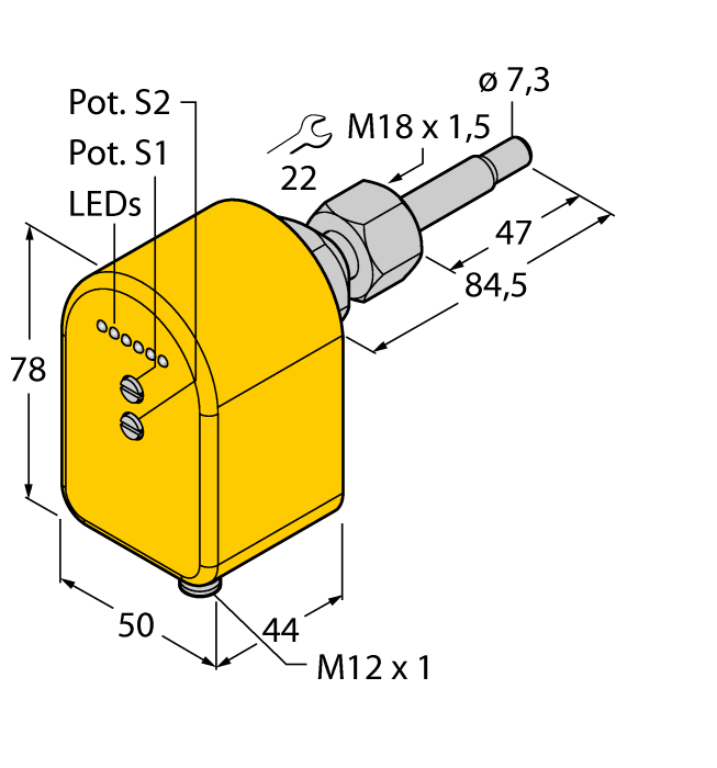 Датчик потока TURCK FTCST-A4P-2AP8X-H1140