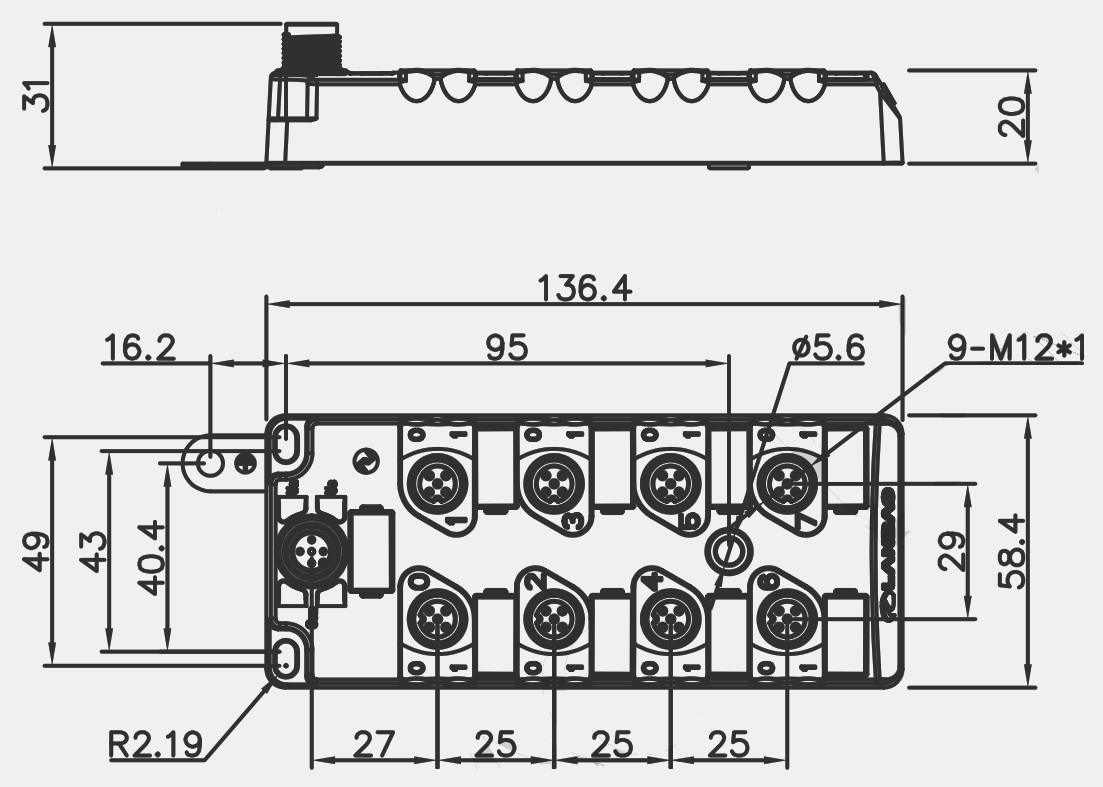 Модуль IO-link LANBAO HIOL-S12-P0808A