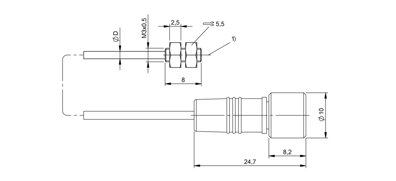 Оптоволоконный кабель Balluff BOH DI-M03-001-01-S49F