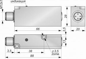 Оптический датчик СКБ Индукция ОИ19-P