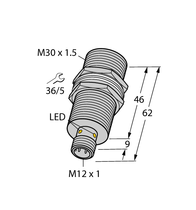 Индуктивный датчик TURCK BI15U-MT30-AP6X-H1141/S1589