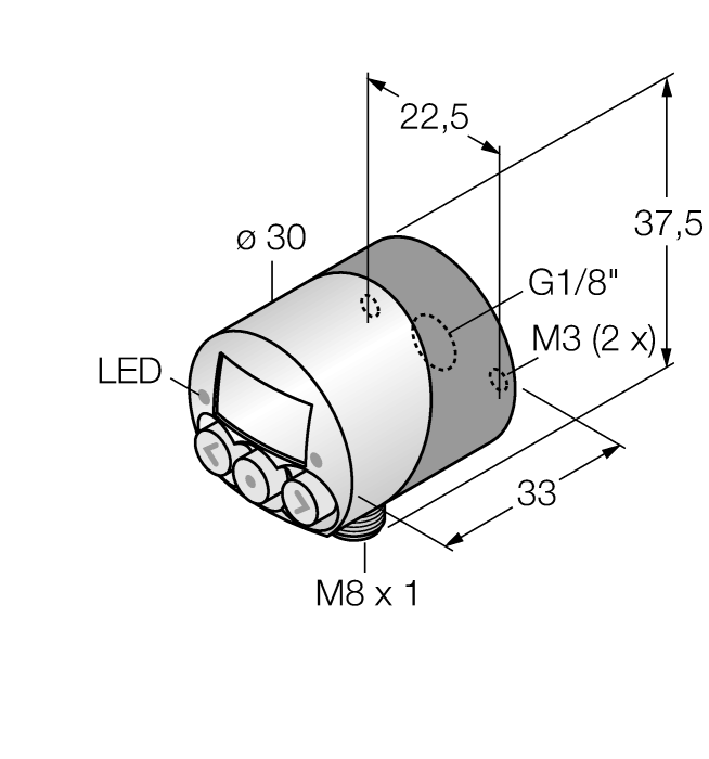 Датчик давления TURCK PK010R-N12AL-2UP8X-V1141