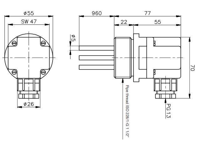 Датчик уровня Carlo Gavazzi VNYI1
