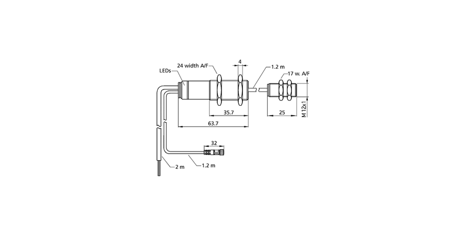 Датчик двойного листа Microsonic dbk+4/Empf/M12/3CDD/ M18